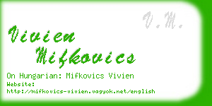 vivien mifkovics business card